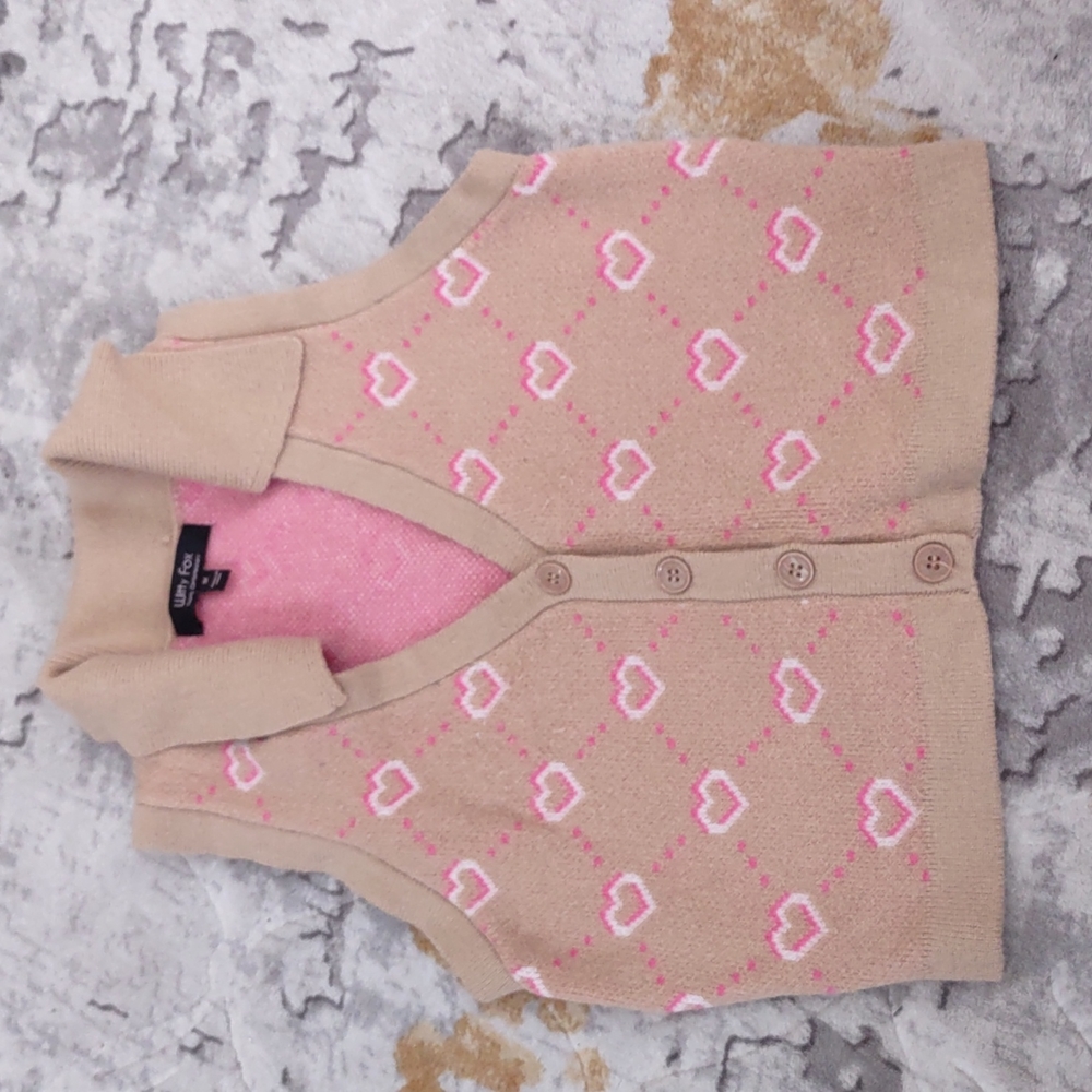 YOUTH COZY SWEATER VEST WITTY FOX.